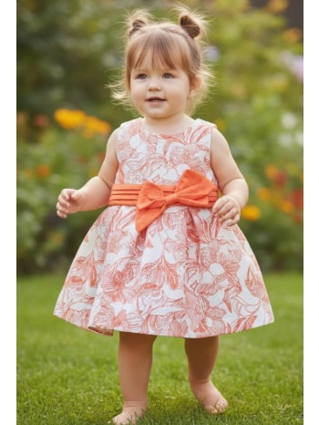 φόρεμα μπεμπέ υφασμάτινο κορίτσι restart-26/10802-orange