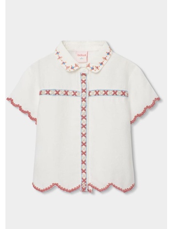 πουκάμισο υφασμάτινο κορίτσι boboli-723080-1111-white