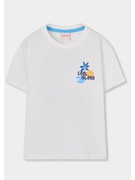 μπλούζα μακό αγόρι boboli-503110-1111-white