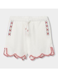σορτς υφασμάτινο κορίτσι boboli-723091-1111-white