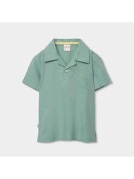 μπλούζα πόλο λινή αγόρι boboli-813091-4613-green