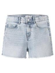 σορτς τζιν κορίτσι name it-13197313-light blue bleached denim