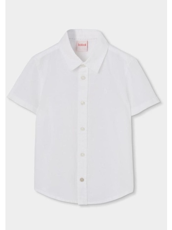 πουκάμισο λινό αγόρι boboli-873053-1100-white