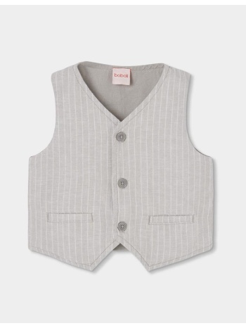 γιλέκο λινό αγόρι boboli-863052-9788-grey