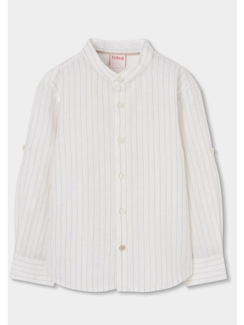 πουκάμισο λινό αγόρι boboli-863007-9787-white