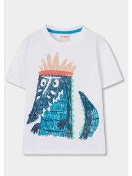 μπλούζα μακό αγόρι boboli-693020-1100-white