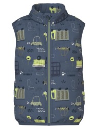 μπουφάν αμάνικο αγόρι name it-13243883-vintage indigo