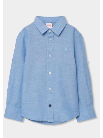 πουκάμισο λινό αγόρι boboli-873019-2583-ciel