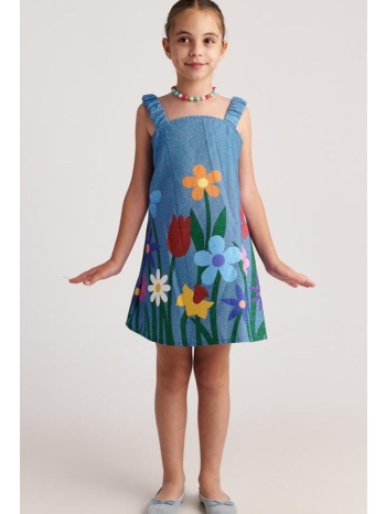 φόρεμα υφασμάτινο κορίτσι two in a castle-t7131-blue