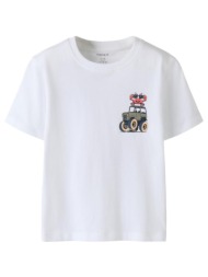 μπλούζα μακό αγόρι name it-13241580-bright white/crab