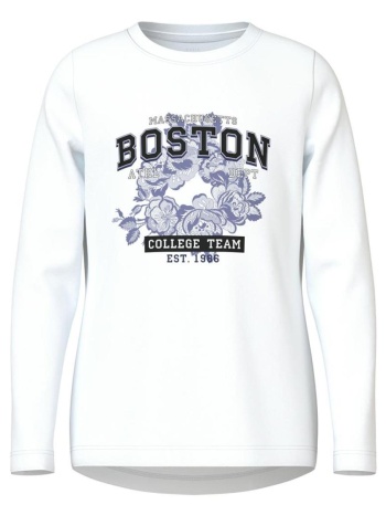 μπλούζα μακό κορίτσι name it-13224952-bright white/boston σε προσφορά