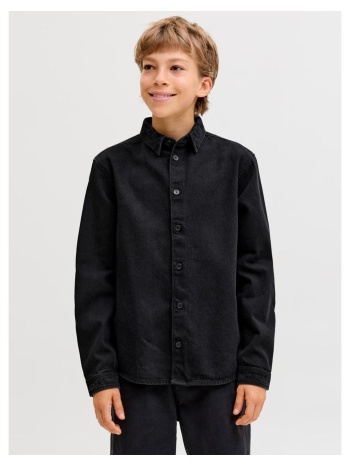 πουκάμισο χοντρό αγόρι jack & jones-12286692-black denim σε προσφορά