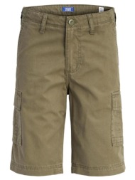 βερμούδα υφασμάτινη cargo αγόρι jack & jones-12292765-olive night
