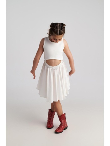 φόρεμα υφασμάτινο κορίτσι two in a castle-t7210-white