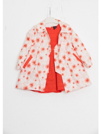 φόρεμα μπεμπέ σετ κορίτσι restart-26/10813-orange