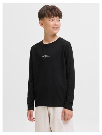μπλούζα μακό αγόρι jack & jones-12288454-black σε προσφορά
