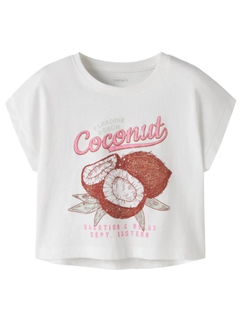 μπλούζα μακό crop κορίτσι name it-13215793-bright white σε προσφορά