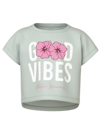 μπλούζα μακό crop κορίτσι name it-13215793-pale aqua σε προσφορά