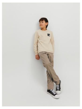 παντελόνι chino υφασμάτινο αγόρι jack & jones-12224625-beige σε προσφορά