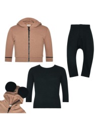 σετ μπεμπέ 3 τεμ.αγόρι two in a castle-t5893-beige