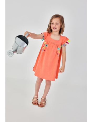 φόρεμα υφασμάτινο κορίτσι boboli-313164-5146-coral