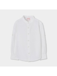 πουκάμισο λινό αγόρι boboli-863030-1100-white