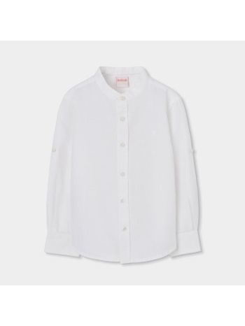 πουκάμισο λινό αγόρι boboli-863030-1100-white