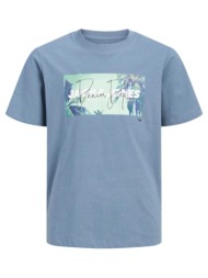 μπλούζα μακό αγόρι jack & jones-12289947-blue mirage