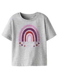 μπλούζα μακό κορίτσι name it-13251485-light grey melange