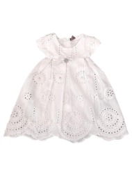 φόρεμα μπεμπέ υφασμάτινο κορίτσι restart-26/10840-ecru