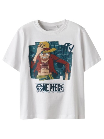 μπλούζα μακό αγόρι one piece name it-13245091-bright white σε προσφορά