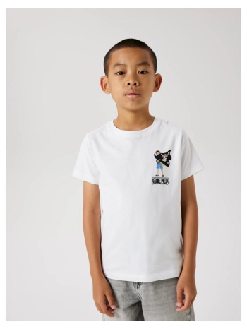 μπλούζα μακό αγόρι one piece name it-13238588-bright white σε προσφορά