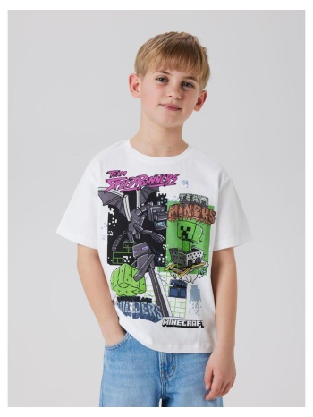 μπλούζα μακό αγόρι minecraft name it-13245036-bright white σε προσφορά