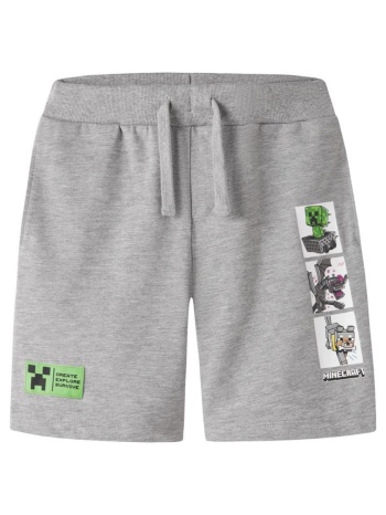 βερμούδα φούτερ αγόρι minecraft name it-13255754-grey σε προσφορά