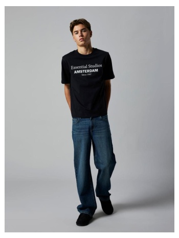 t-shirt αγόρι lmtd μαύρο με print essential studios σε προσφορά