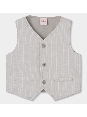 γιλέκο λινό αγόρι boboli-863052-9788-grey