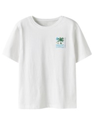 μπλούζα κοντομάνικη αγόρι name it hawaii print λευκή