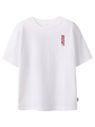 μπλούζα κοντομάνικη αγόρι name it tokyo print λευκή
