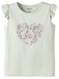μπλούζα μακό κορίτσι name it με floral καρδιά πράσινο