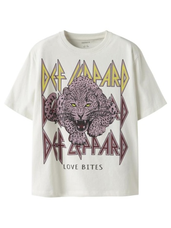 μπλούζα μακό def leppard κορίτσι name it λευκή σε προσφορά