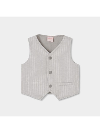 γιλέκο λινό αγόρι boboli-863052-9788-grey