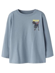 μακρυμάνικη μπλούζα dino για αγόρι name it-13259689-ashley blue dino