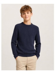 πλεκτή μπλούζα για αγόρια junior jack & jones-12299359-navy blazer