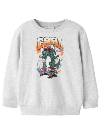 μπλούζα φούτερ για αγόρι name it-13259097-light grey melange σε προσφορά