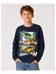 μακό μπλούζα για αγόρια name it hot wheels-13258094-navy blazer