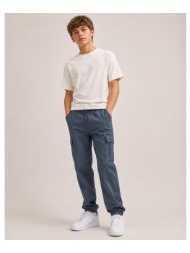 παντελόνι υφασμάτινο cargo για αγόρια jack & jones-12289609-turbulence