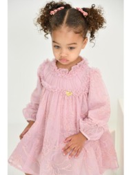 φόρεμα μπεμπέ από κεντημένο τούλι angel’s face-nadiya baby-vintage rose