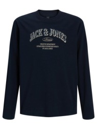 μακό μπλούζα με μακριά μανίκια για αγόρια junior jack & jones-12304986-navy blazer