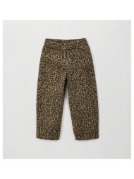 υφασμάτινο παντελόνι leopard για κορίτσια ido-4.h373-6cds-beige