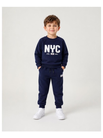 φόρμα φούτερ για αγόρια-4.h432-3885-navy